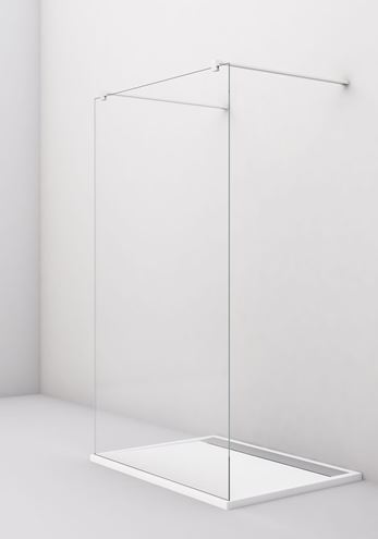 CONCEPT 200 CONFP stěna walk-in 160x200 cm, černá/čiré sklo CONFP1600607 Obrázek - fotka