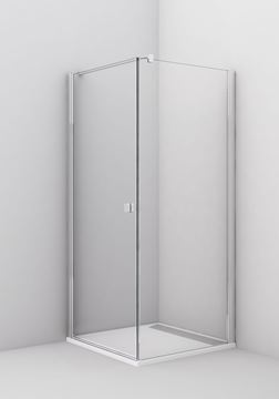 CONCEPT 200 CONT1 boční stěna 75x200 cm, černá/čiré sklo CONT10750607 Obrázek - fotka