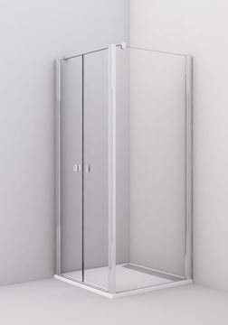 CONCEPT 200 CONT2 boční stěna 90x200 cm, černá/čiré sklo CONT20900607 Obrázek - fotka