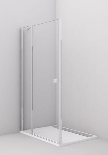 CONCEPT 200 sprchové dveře 90x200 cm, křídlové, černá/čiré sklo CON130900607 Obrázek - fotka