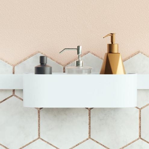 HANSGROHE WALLSTORIS police 250 mm, na lištu, bílá 27912700 Obrázek - fotka