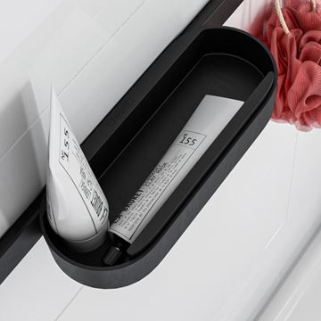 HANSGROHE WALLSTORIS police 250 mm, na lištu, matná černá 27913670 Obrázek - fotka