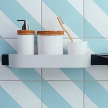 HANSGROHE WALLSTORIS police 250 mm, na lištu, bílá 27913700 Obrázek - fotka