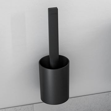 HANSGROHE WALLSTORIS WC štětka, nástěnná, plast, matná černá 27927670 Obrázek - fotka