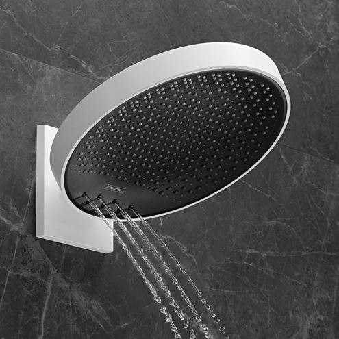 HANSGROHE RAINFINITY 360 3JET horní sprcha pr. 360 mm, 3 proudy, s ramenem, matná bílá 26234700 Obrázek - fotka