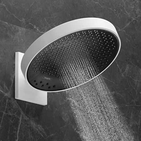 HANSGROHE RAINFINITY 360 3JET horní sprcha pr. 360 mm, 3 proudy, s ramenem, matná bílá 26234700 Obrázek - fotka