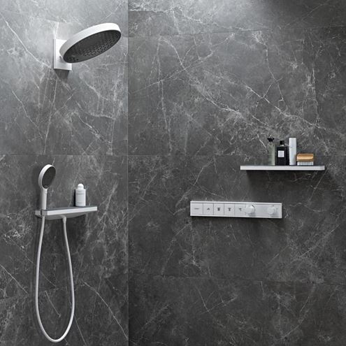 HANSGROHE RAINFINITY 360 3JET horní sprcha pr. 360 mm, 3 proudy, s ramenem, matná bílá 26234700 Obrázek - fotka