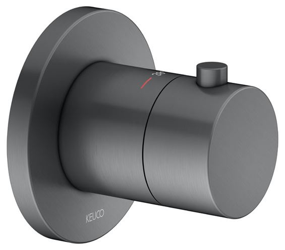 KEUCO IXMO podomítkový termostat, kartáčovaný černý chrom 59553130001 Obrázek - Hlavní obrázek