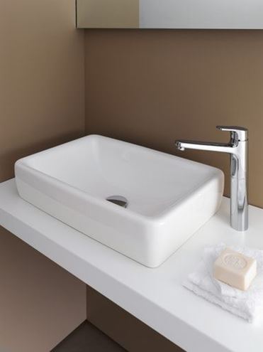 LAUFEN CITYPRO umyvadlová stojánková baterie, chrom HF500914100000 Obrázek - fotka