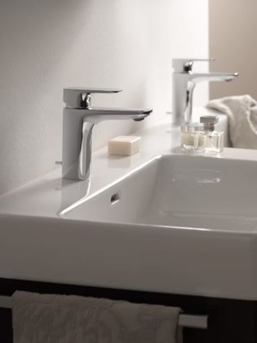 LAUFEN CITYPLUS umyvadlová stojánková baterie, s odtokovou soupravou, chrom HF905301100000 Obrázek - fotka