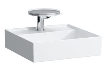 KARTELL BY LAUFEN umyvadlová stojánková baterie, s odkládací plochou, chrom, transparent H3113310041101 Obrázek - fotka