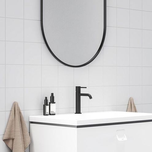 RAVAK ESPIRIT ES 012.21BLM umyvadlová stojánková baterie, BeCool, matná černá X070396 Obrázek - fotka