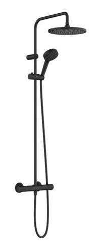 HANSGROHE VERNIS BLEND SHOWERPIPE 240 sprchový set s termostatickou baterií, horní sprcha, ruční sprcha se 2 proudy, tyč, hadice, matná černá 26426670 Obrázek - Hlavní obrázek