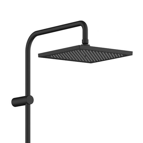 HANSGROHE VERNIS SHAPE SHOWERPIPE 240 vanová termostatická baterie, s hornía ruční sprchou se 2 proudy, matná černá 26900670 Obrázek - fotka