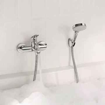 HANSGROHE REBRIS S vanová nástěnná baterie, s přepínačem, chrom 72440000 Obrázek - fotka
