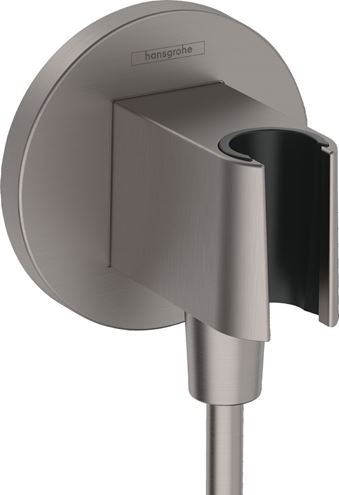HANSGROHE FIXFIT S držák ruční sprchy s připojením na vodu, kartáčovaný černý chrom 26888340 Obrázek - Hlavní obrázek