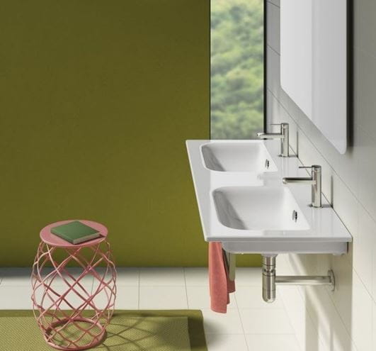 CONCEPT S dvojumyvadlo 125 cm, s přepadem, Cataglaze 0721270001 Obrázek - fotka