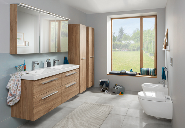 VILLEROY & BOCH VERITY DESIGN 2.0 dvojumyvadlo 130 cm, se 2 otvory pro baterie a přepadem, alpská bílá 4A94D001 Obrázek - fotka