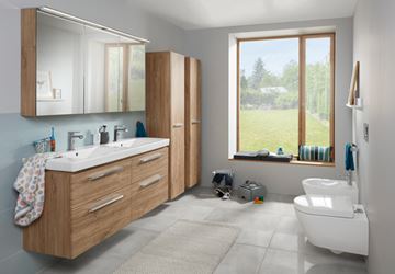 VILLEROY & BOCH VERITY DESIGN 2.0 dvojumyvadlo 130 cm, se 2 otvory pro baterie a přepadem, alpská bílá 4A94D001 Obrázek - fotka