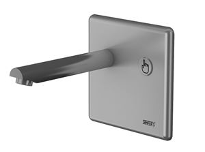 SANELA umyvadlová elektronická piezo baterie pro jednu vodu, napájení ze sítě, s tělesem, nerez
