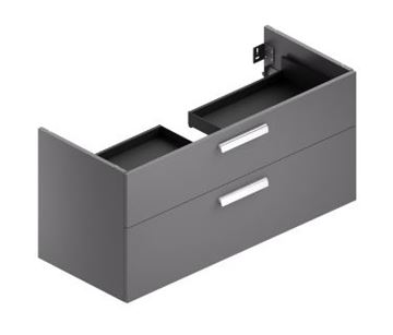 CONCEPT 300 skříňka pod umyvadlo 116,5x48,4x55 cm, 2 zásuvky, matná antracitová