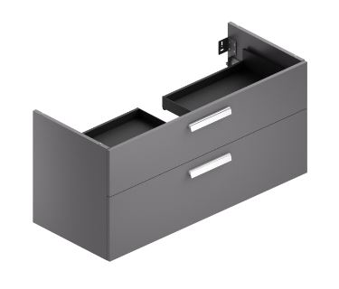 CONCEPT 300 skříňka pod umyvadlo 116,5x48,4x55 cm, 2 zásuvky, matná antracitová WU120CO2001436 Obrázek - Hlavní obrázek