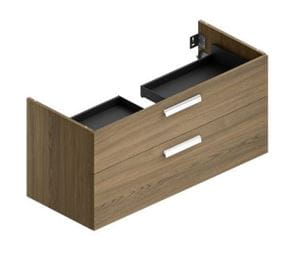 CONCEPT 300 skříňka pod umyvadlo 116,5x48,4x55 cm, 2 zásuvky, dub biondo