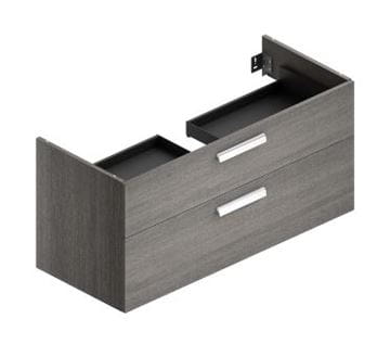 CONCEPT 300 skříňka pod umyvadlo 116,5x48,4x55 cm, 2 zásuvky, dub metz