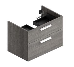CONCEPT 200/300 skříňka pod umyvadlo 76,5x48,4x55 cm, 2 zásuvky, dub metz