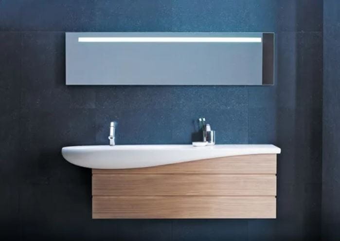 LAUFEN ILBAGNOALESSI ONE umyvadlo 160 cm, s otvorem pro baterii a přepadem, LCC H8149714001041 Obrázek - fotka
