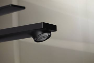 HANSGROHE REBRIS E umyvadlová stojánková baterie, CoolStart EcoSmart+, s odtokovou soupravou, matná černá 72591670 Obrázek - fotka