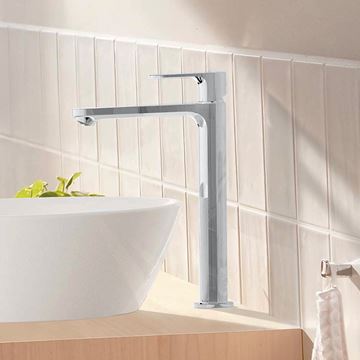 HANSGROHE REBRIS E umyvadlová stojánková baterie, CoolStart, EcoSmart+, s odtokovou soupravou, chrom 72590000 Obrázek - fotka