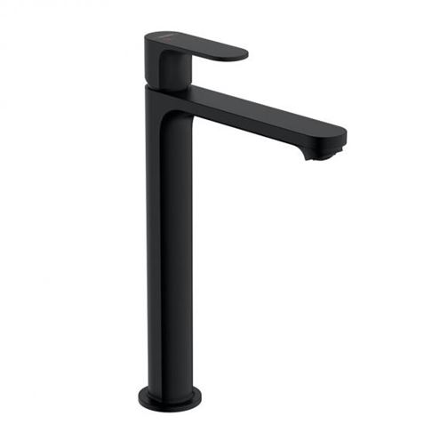 HANSGROHE REBRIS E umyvadlová stojánková baterie, CoolStart, EcoSmart+, s odtokovou soupravou, matná černá 72590670 Obrázek - Hlavní obrázek