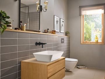 HANSGROHE REBRIS S umyvadlová podomítková baterie, s odtokovou soupravou, EcoSmart, matná černá 72568670 Obrázek - fotka