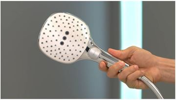 HANSGROHE RAINDANCE SELECT E 3JET ruční sprcha 120x120 mm, 3 proudy, AirPower, bílá/chrom 26520400 Obrázek - fotka