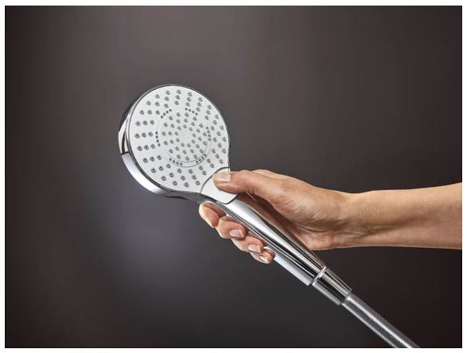 HANSGROHE CROMA SELECT S 3JET ruční sprcha pr. 110 mm, 3 proudy, EcoSmart, bílá/chrom 26803400 Obrázek - fotka