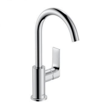 HANSGROHE REBRIS E umyvadlová stojánková baterie, EcoSmart, s odtokovou soupravou, chrom