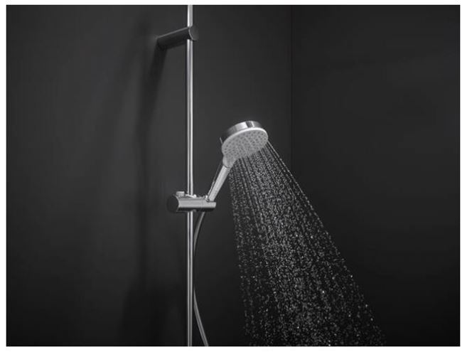 HANSGROHE CROMETTA 2JET ruční sprcha pr. 100 mm, 2 proudy, EcoSmart, bílá/chrom 26332400 Obrázek - fotka