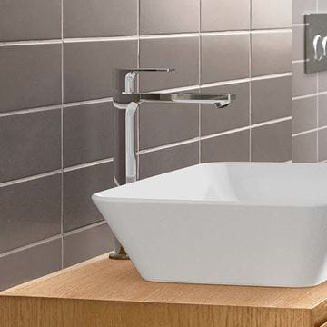 HANSGROHE REBRIS E umyvadlová stojánková baterie, CoolStart, EcoSmart, s odtokovou soupravou, chrom 72581000 Obrázek - fotka