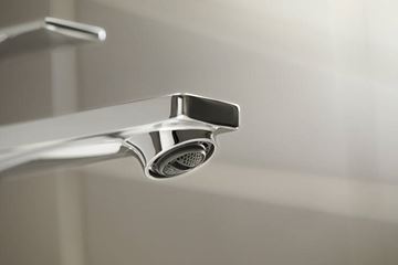 HANSGROHE REBRIS E umyvadlová stojánková baterie, EcoSmart, s odtokovou soupravou, chrom 72557000 Obrázek - fotka