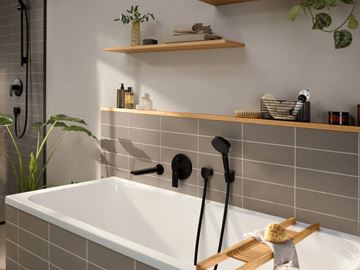 HANSGROHE REBRIS E vanová podomítková baterie, s přepínačem, matná černá 72468670 Obrázek - fotka