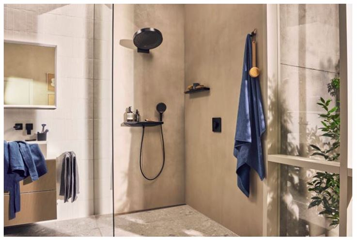 HANSGROHE RAINFINITY 3JET ruční sprcha pr. 130 mm, 3 proudy, EcoSmart, matná černá 26865670 Obrázek - fotka