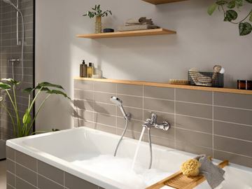 HANSGROHE REBRIS E vanová nástěnná baterie, s přepínačem, chrom 72450000 Obrázek - fotka