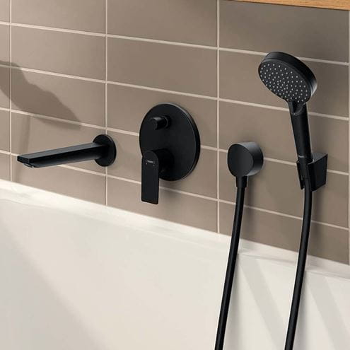 HANSGROHE REBRIS E vanová vpust, matná černá 72431670 Obrázek - fotka