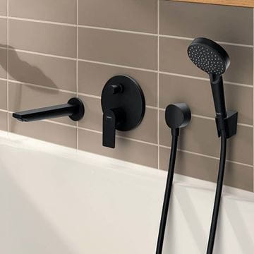 HANSGROHE REBRIS E vanová vpust, matná černá 72431670 Obrázek - fotka