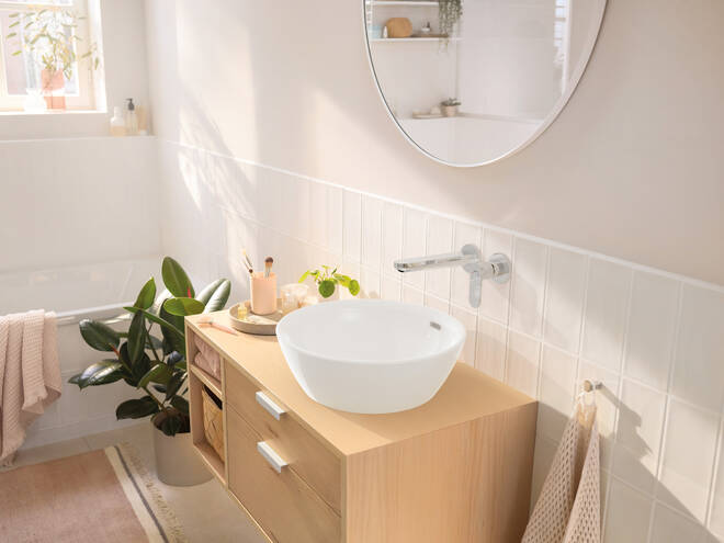 HANSGROHE REBRIS S umyvadlová podomítková baterie, s odtokovou soupravou, EcoSmart, chrom 72528000 Obrázek - fotka