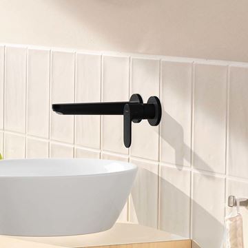 HANSGROHE REBRIS S umyvadlová podomítková baterie, s odtokovou soupravou, EcoSmart, matná černá 72528670 Obrázek - fotka