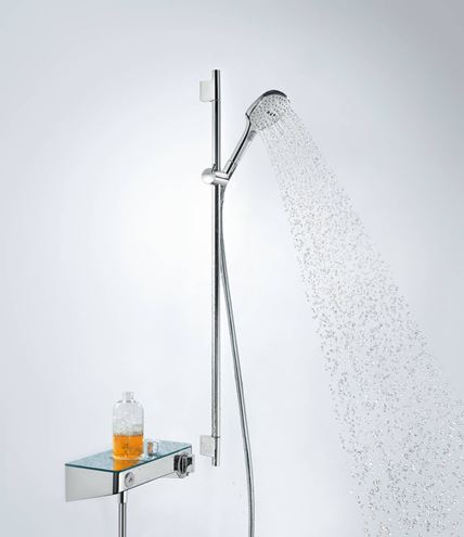 HANSGROHE RAINDANCE SELECT E 120 3JET sprchová souprava 4-dílná, ruční sprcha 120x120 mm, 3 proudy, tyč, hadice, mýdlenka, chrom 26621000 Obrázek - fotka