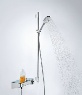 HANSGROHE RAINDANCE SELECT E 120 3JET sprchová souprava 4-dílná, ruční sprcha 120x120 mm, 3 proudy, tyč, hadice, mýdlenka, chrom 26621000 Obrázek - fotka