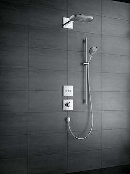 HANSGROHE RAINDANCE SELECT E 120 3JET sprchová souprava 4-dílná, ruční sprcha 120x120 mm, 3 proudy, tyč, hadice, mýdlenka, chrom 26621000 Obrázek - fotka